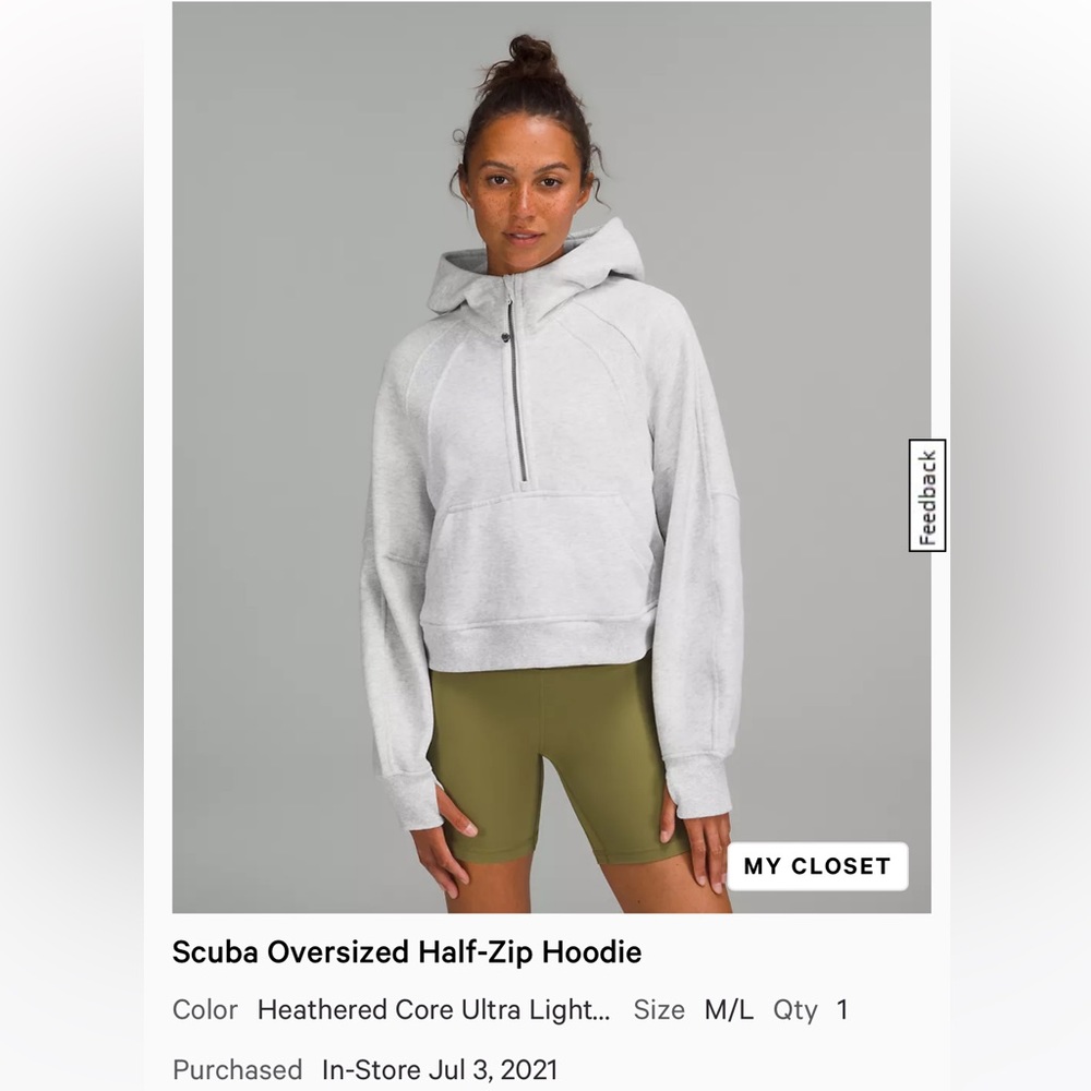 Scuba oversized half zip